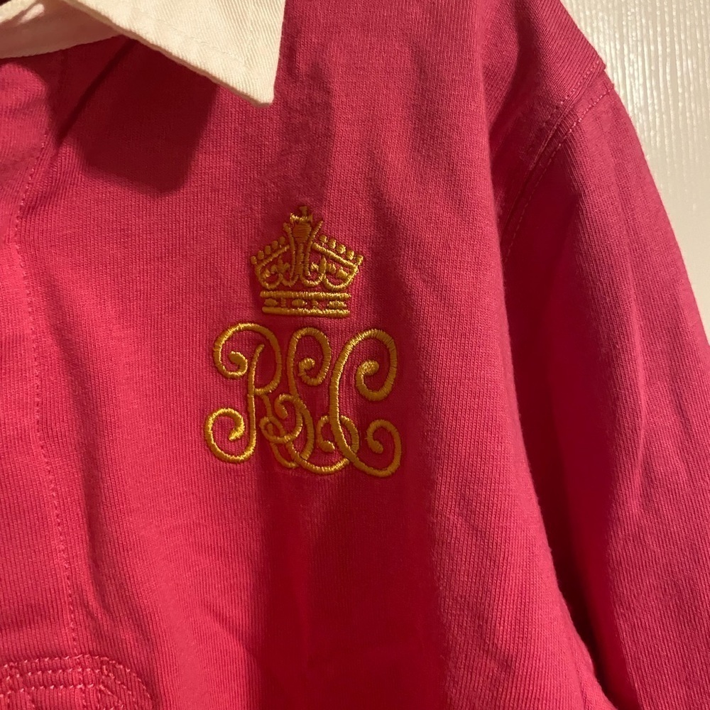 Pink Ralph Lauren Rugby Shirt - Picture 5 of 8